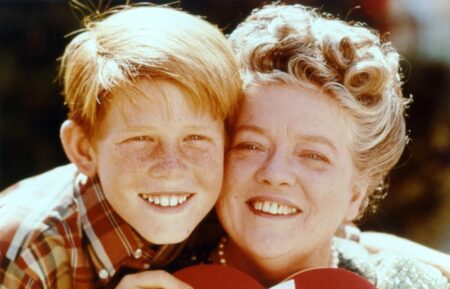 Ron Howard and Frances Bavier in the Andy Griffith Show