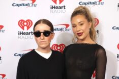 Robby Hoffman and Gabby Windey attend the 2023 iHeartRadio Music Festival at T-Mobile Arena on September 22, 2023 in Las Vegas, Nevada.