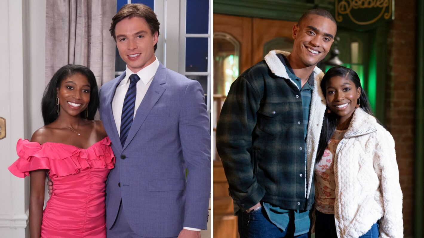 Tabyana Ali with Nicholas Alexander Chavez and Jens Austin Astrup on 'General Hospital'