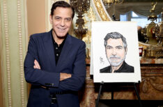 George Clooney attends the unveiling ceremony for his Sardi's Caricature