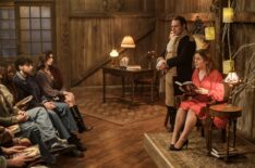 Brandon Scott Jones and Rose McIver in 'Ghosts' Season 4 finale - 'The Devil Went Down to Woodstone'