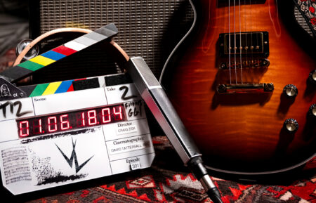Clapperboard and instruments on set of 'Interview With the Vampire' Season 3