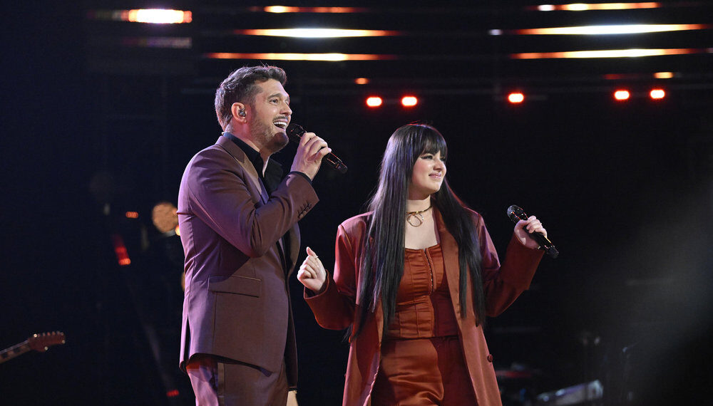 Jadyn Cree and Michael Buble on The Voice