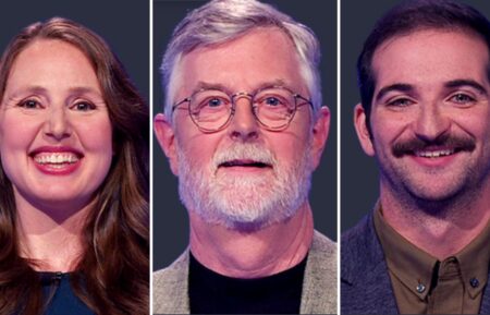 (from elft) Jeopardy! players Judith Friedman, Jim Carpenter, and Miles Tepper on Monday, May 26, 2025