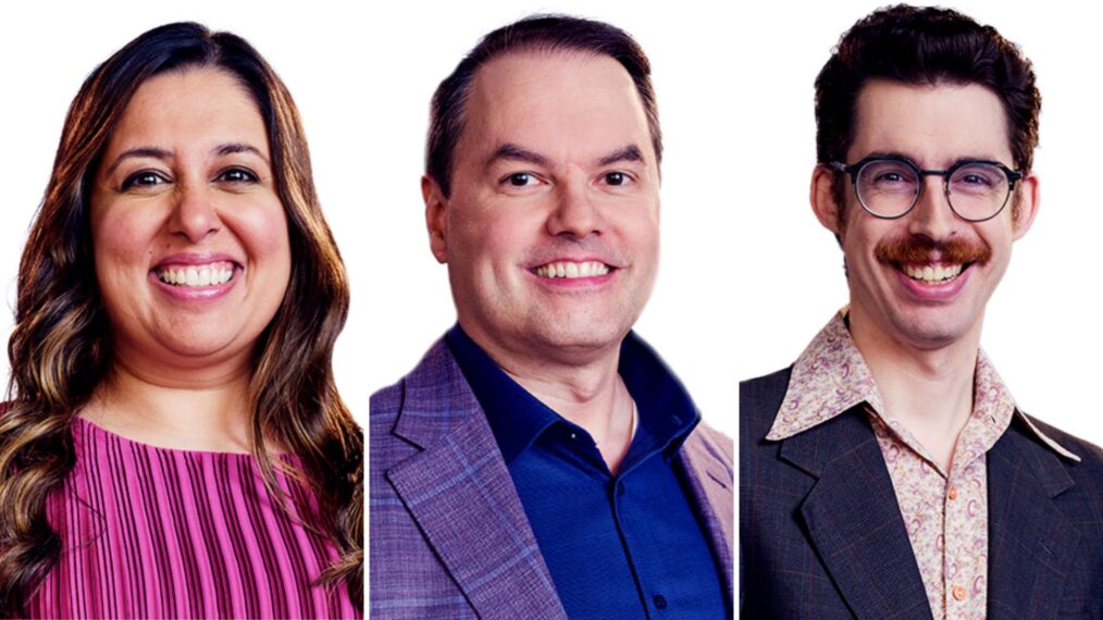 Juveria, Roger, and Isaac from Jeopardy! Masters