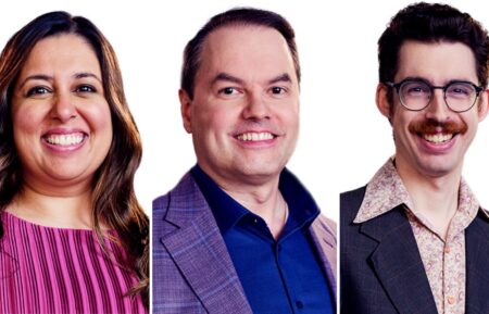 Juveria, Roger, and Isaac from Jeopardy! Masters