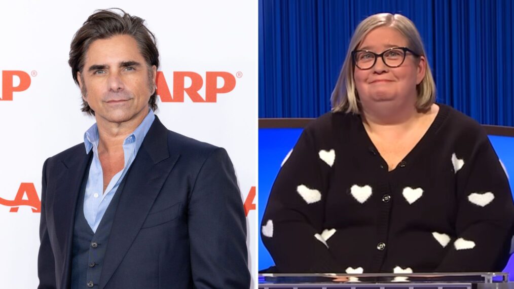 John Stamos, 'Jeopardy! contestant Alice Welch