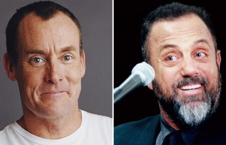 Billy Joel and John C. McGinley split image