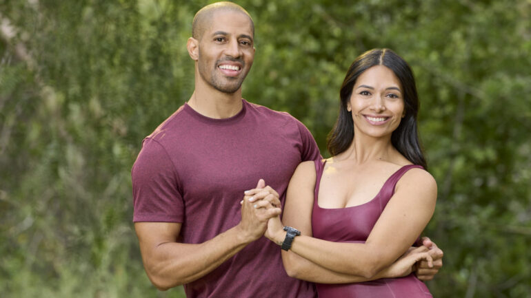 Contestants Jonathan Towns and Ana Towns from the CBS Original Series THE AMAZING RACE