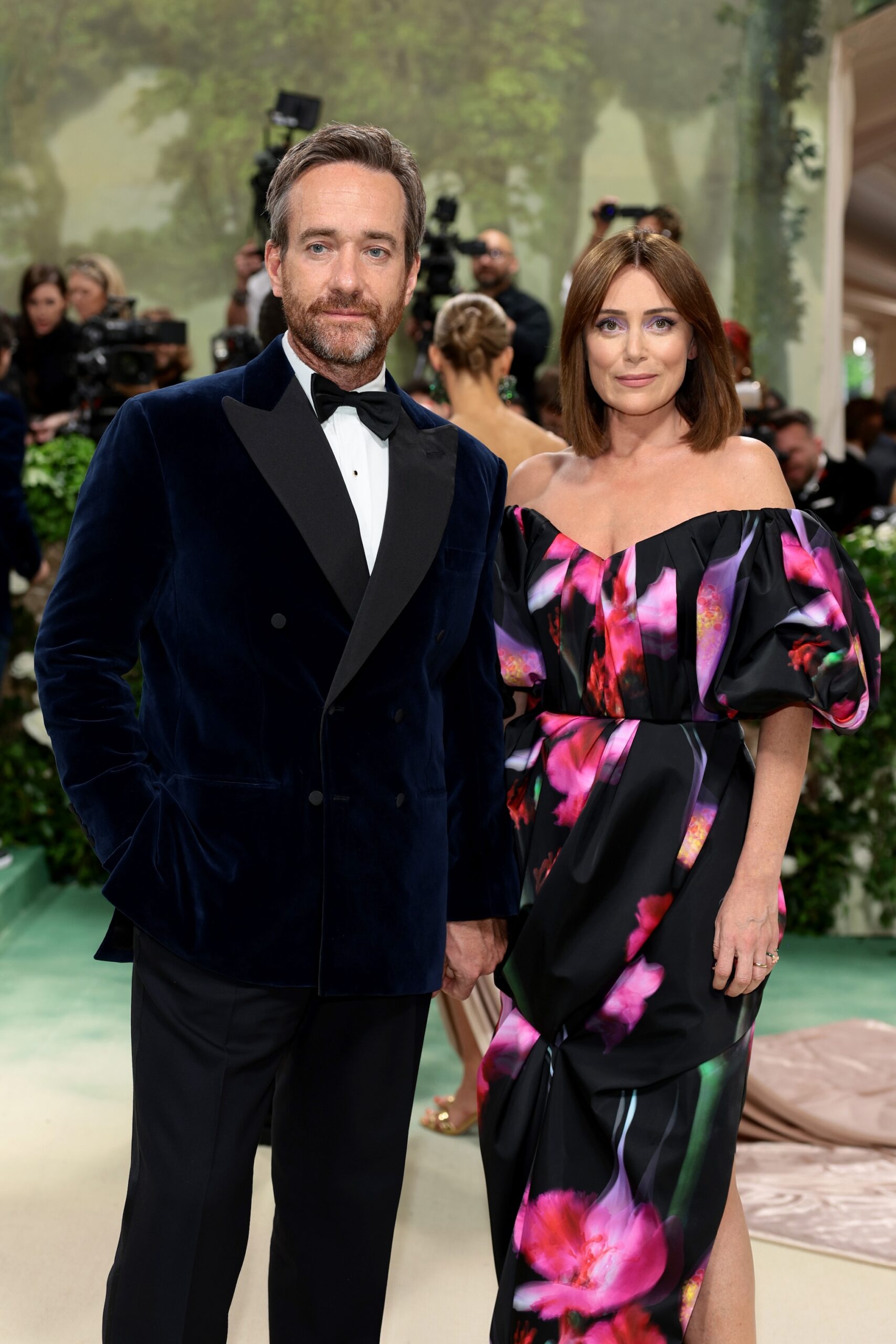 Matthew Macfadyen and Keeley Hawes attend The 2024 Met Gala Celebrating 