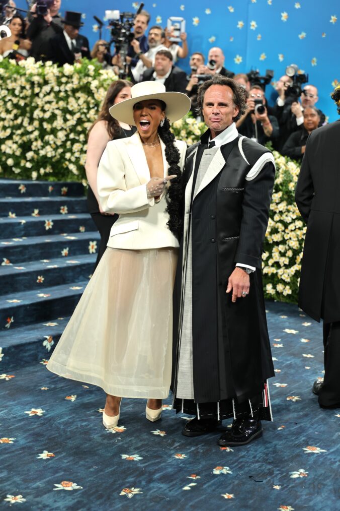 Kerry Washington and Walton Goggins attend the 2025 Met Gala