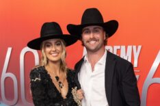 Lainey Wilson and Devlin Hodges attend the 60th Academy of Country Music Awards at The Star in Frisco on May 08, 2025 in Frisco, Texas.