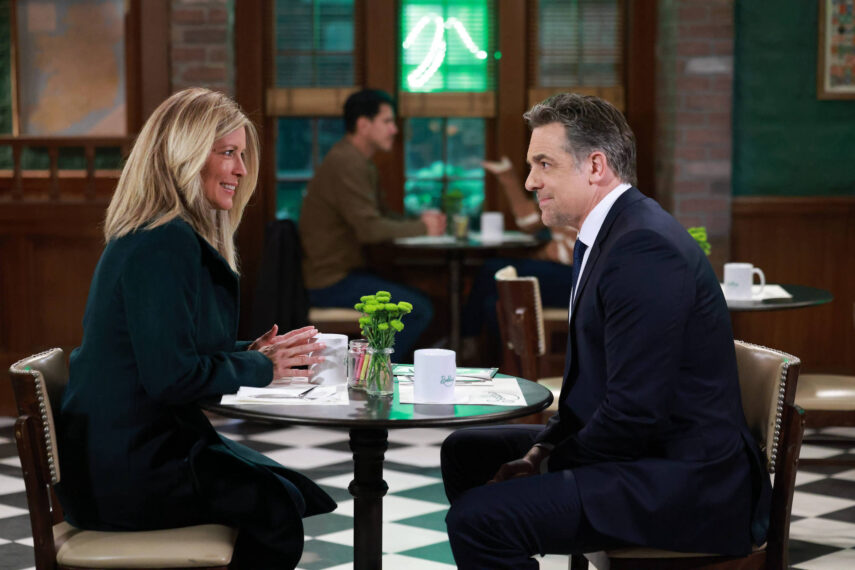 Laura Wright and Chris McKenna on 'General Hospital'