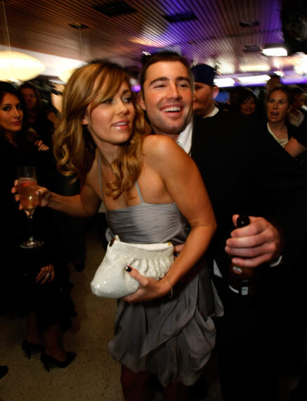 Television personalities Lauren Conrad (L) and Brody Jenner attend "The Hills" Season Finale Party
