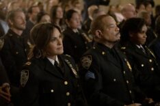 Mariska Hargitay as Capt. Olivia Benson, Ice T as Sgt. Odafin 'Fin' Tutuola, Aimé Donna Kelly as Capt. Curry — 'Law & Order: SVU' Season 26 Finale 'Post-Rage'