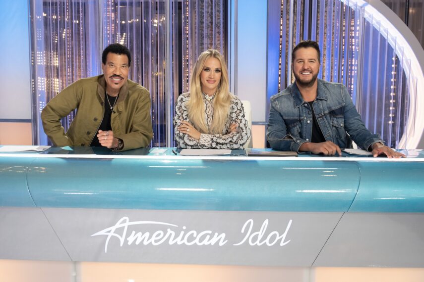 Lionel Richie, Carrie Underwood and Luke Bryan