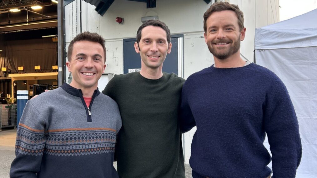 Frankie Muniz, Justin Berfield, and Christopher Masterson reunite behind the scenes of the 'Malcolm in the Middle' Revival