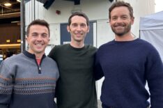 Frankie Muniz, Justin Berfield, and Christopher Masterson reunite behind the scenes of the 'Malcolm in the Middle' Revival