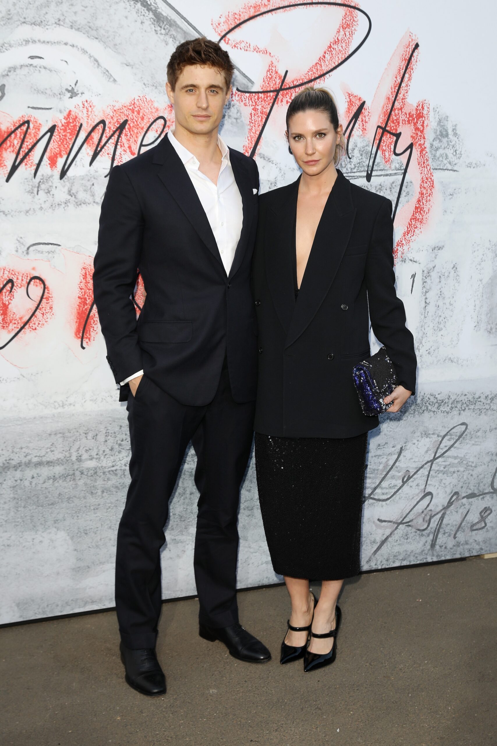 Max Irons and Sophie Pera arrive the Serpentine Summer Party 2018 at The Serpentine Gallery on June 19, 2018 in London, England.