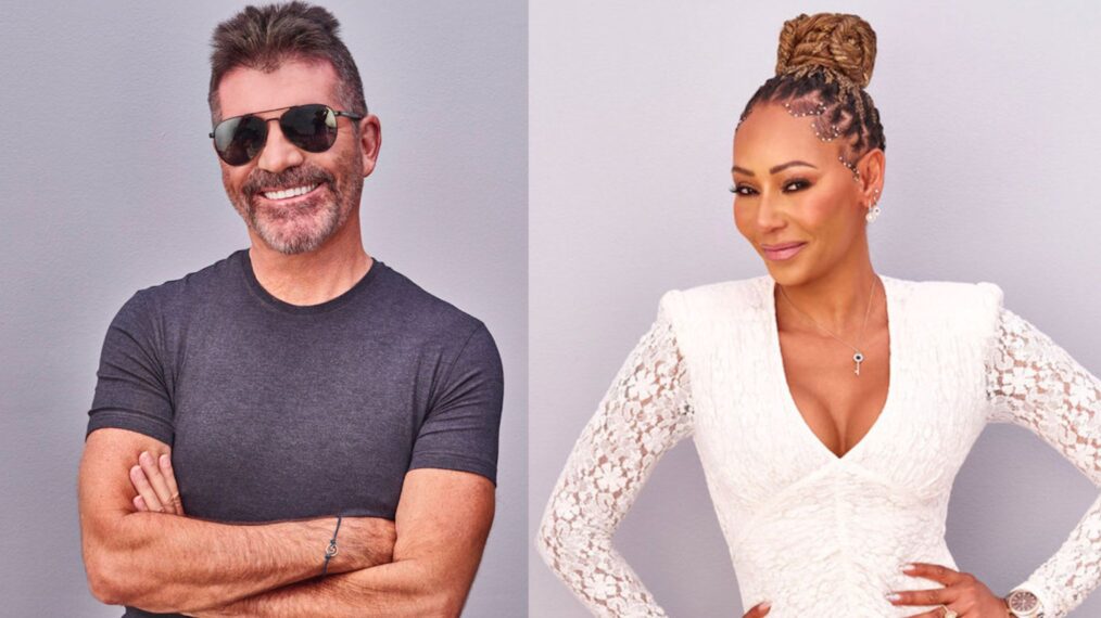 Mel B and Simon Cowell