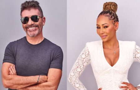 Mel B and Simon Cowell