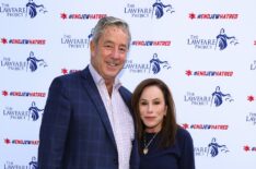 Steve Mitchel and Melissa Rivers attend Los Angeles End Jew Hatred/ The Lawfare Project Fundraiser on May 08, 2024 in Beverly Hills, California.
