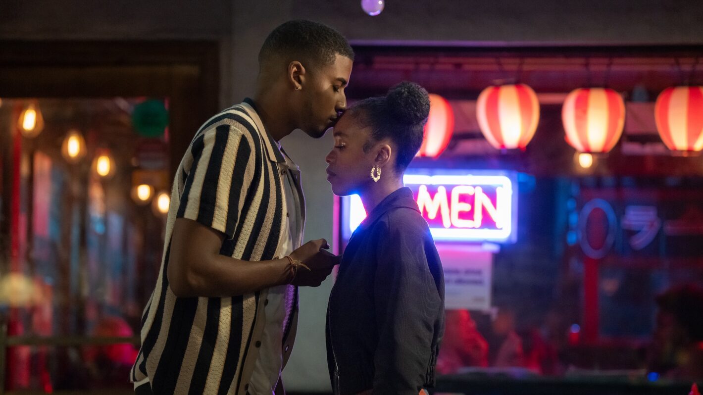 Michael Cooper Jr. as Justin Edwards and Lovie Simone as Keisha Clark in 'Forever' Season 1 Episode 8