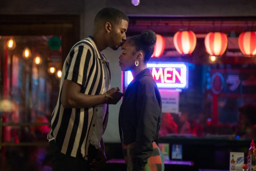 Michael Cooper Jr. as Justin Edwards and Lovie Simone as Keisha Clark in 'Forever' Season 1 Episode 8