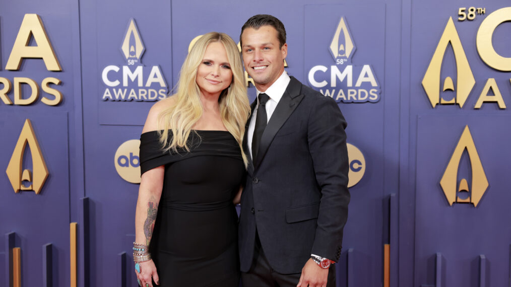 Miranda Lambert and Brendan McLoughlin attend The 58th Annual CMA Awards