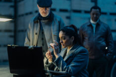 Daniel Betts as Brendan Harrigan and Mandeep Dhillon as Seraphina Harrigan in 'MobLand' Season 1 Episode 6, 'Antwerp Blues'