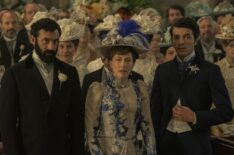Morgan Spector, Carrie Coon, and Harry Richardson in The Gilded Age
