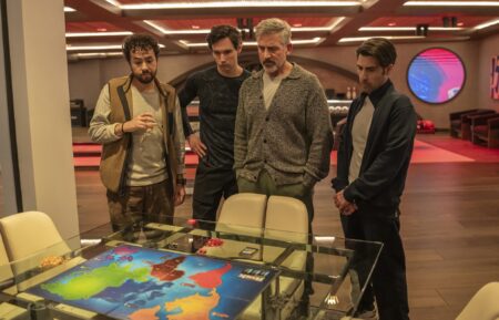 Ramy Youssef, Cory Michael Smith, Steve Carell, and Jason Schwartzman — 'Mountainhead'