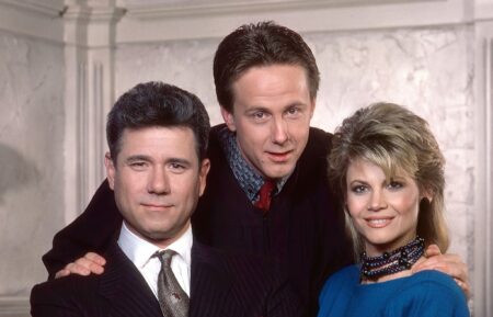 John Larroquette, Harry Anderson, Markie Post in Night Court