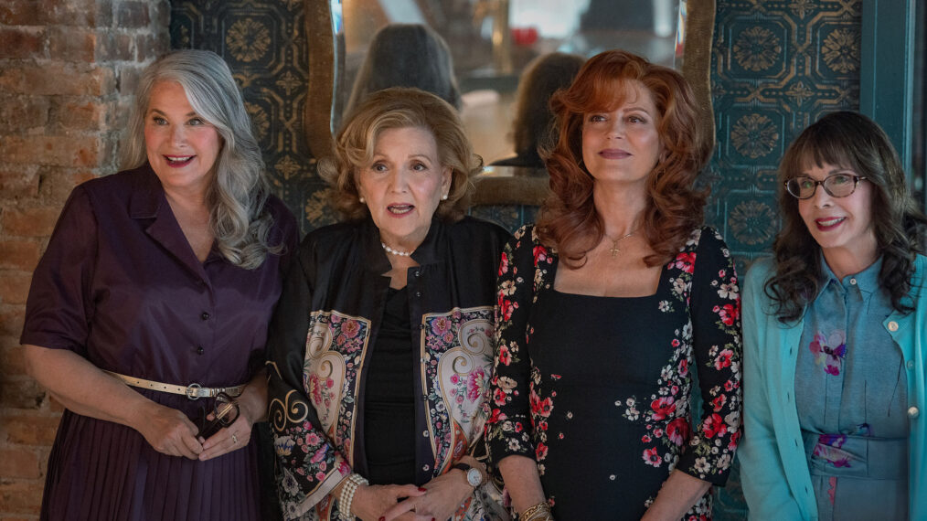 Lorraine Bracco as Roberta, Brenda Vaccaro as Antonella, Susan Sarandon as Gia and Talia Shire as Teresa in 'Nonnas'