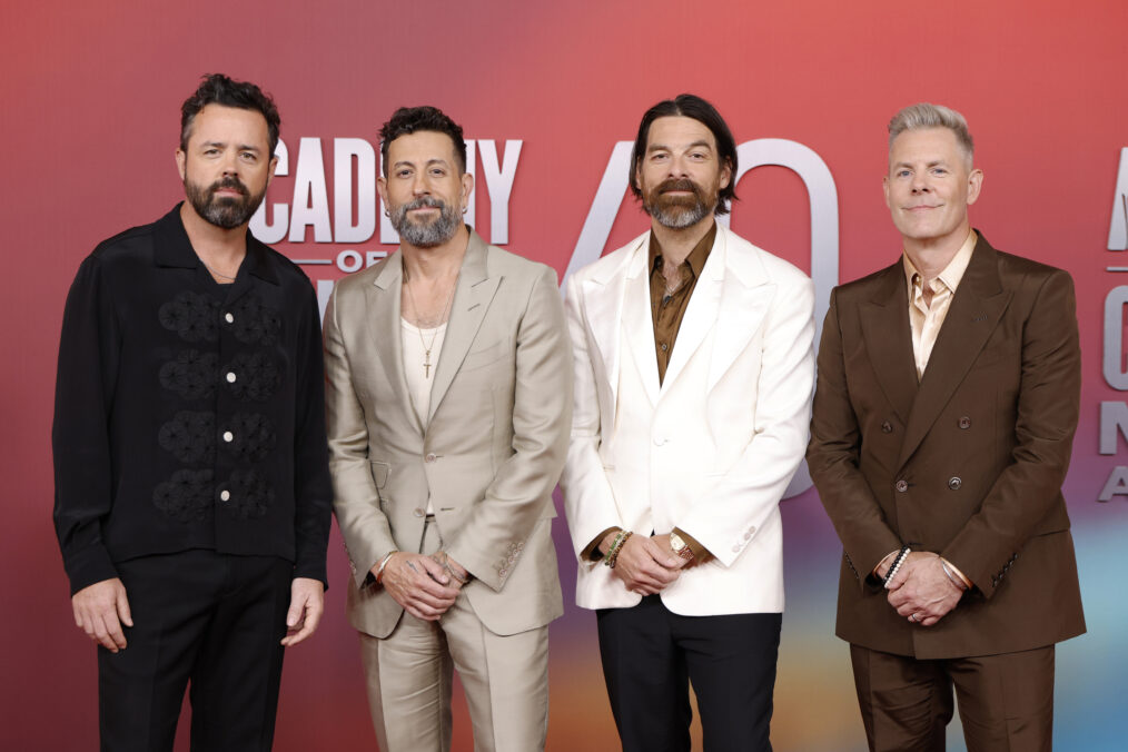 Brad Tursi, Matthew Ramsey, Geoff Sprung, and Trevor Rosen of Old Dominion attend the 60th Academy of Country Music Awards