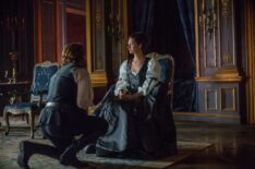 Sam Heughan and Caitriona Balfe in 'Outlander' Season 2 'Faith'