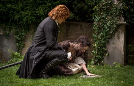 Sam Heughan and Caitriona Balfe in 'Outlander' Season 2, 