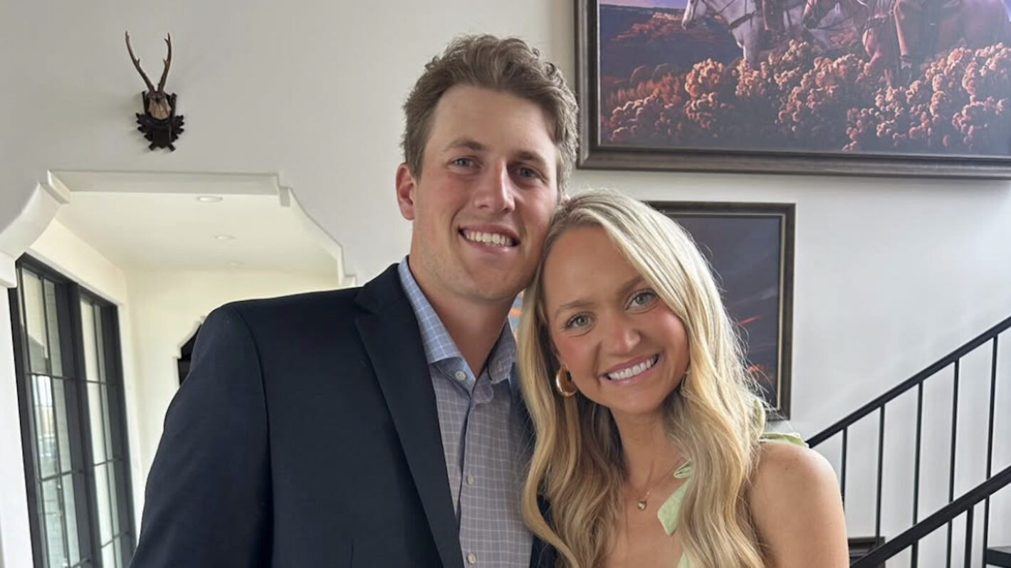 Paige Drummond and her fiance David Andersen