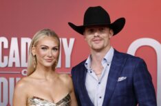 Hallie Ray Light McCollum and Parker McCollum attend the 60th Academy of Country Music Awards at Omni Frisco Hotel at The Star on May 08, 2025 in Frisco, Texas.