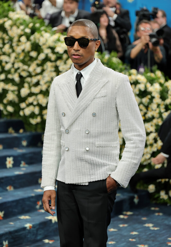 Pharrell Williams attends the 2025 Met Gala