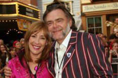 Actor Kevin McNally with wife Phyllis Logan arrives at the world premiere of 'Pirates of the Caribbean 2: Dead Man's Chest' held at Disneyland on June 24, 2006 in Anaheim, California.