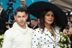 Nick Jonas and Priyanka Chopra Jonas attend the 2025 Met Gala Celebrating 'Superfine: Tailoring Black Style' at Metropolitan Museum of Art on May 05, 2025 in New York City.