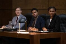 Joseph Sikora, Kyle Bary, and Emayatzy Corinealdi in 'Reasonable Doubt' Season 3