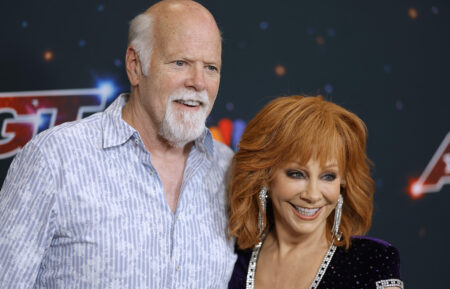 Rex Linn and Reba McEntire attend