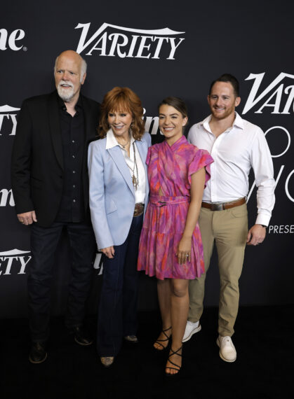 Rex Linn, Reba McEntire, Marissa Blackstock and Shelby Blackstock attend the Variety Power Of Women: Nashville
