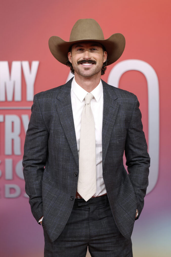 Riley Green attends the 60th Academy of Country Music Awards