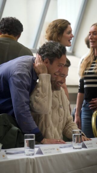 Alex Hassell and David Tennant — 'Rivals' Season 2 Table Read