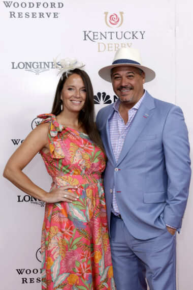 Amber Brkich and Rob Mariano attend Kentucky Derby 151 at Churchill Downs