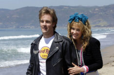 James Van Der Beek and Cobie Smulders in How I Met Your Mother - Season 3, Episode 16 - 'Sandcastles In The Sand'