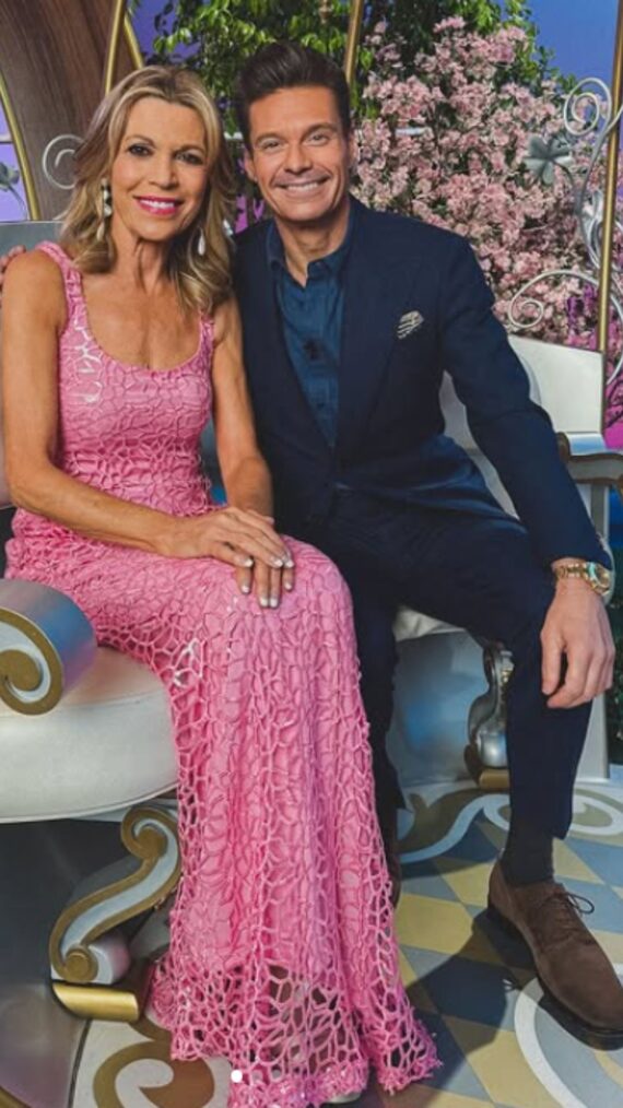 Ryan Seacrest and Vanna White of Wheel of Fortune